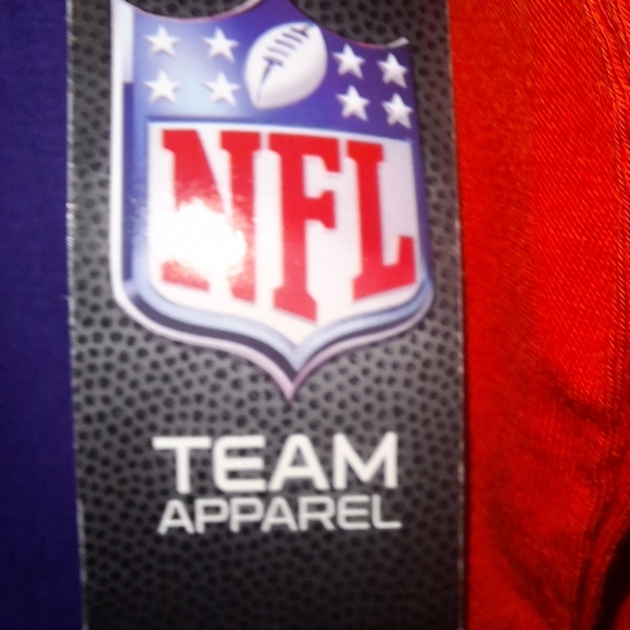 NFL Buffalo Bills Blue and Red Lace-Up Long Sleeve Shirt In A Size Medium. NWT - Picture 5 of 11